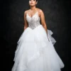 Bridal Frock Glitter Bodice Gown