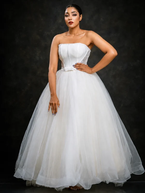 Engagement White Bridal Frock