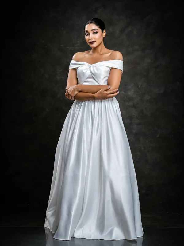 Off Shoulder Wedding Frock Sri Lanka