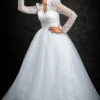 High Neck Bridal Gown