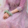 dusty pink muslim bridal lehenga