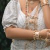 white made up kandyan bridal saree