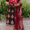 maroon lehenga