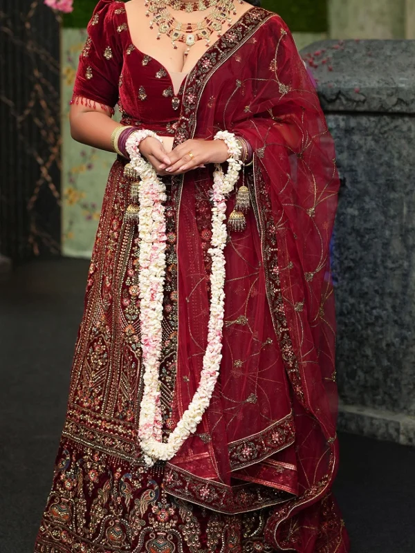red bridal lehenga sri lanka