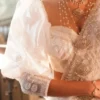 white made up kandyan bridal saree